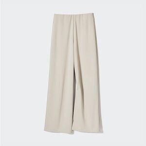 Uniqlo | Crepe Jersey Straight Pants Cream Size S